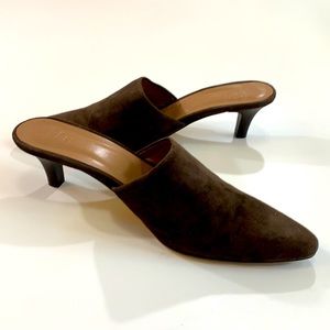 Maryam Nasir Zadeh Brown suede mules size 40